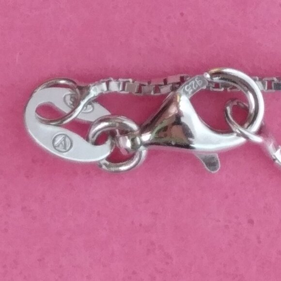 silver diamond cross,with box chain! - Picture 9 of 10